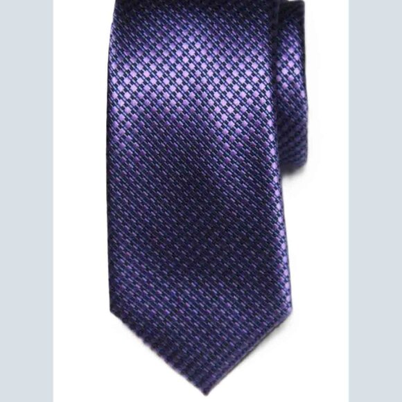 Jos A Bank Silk Tie Necktie Purple Blue Geometric Executive Collection Men's - Picture 1 of 1